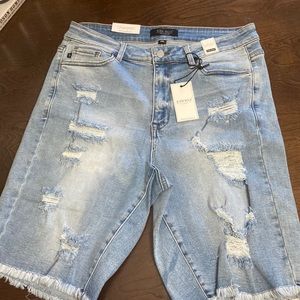 Light Wash Judy Blue Denim Shorts